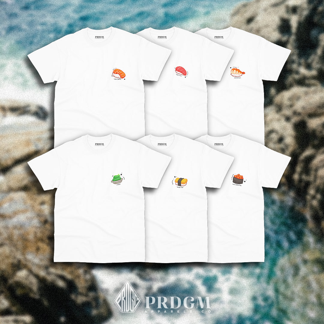 MINIMAL SUSHI TEES | Aesthetic minimal t-shirt designs