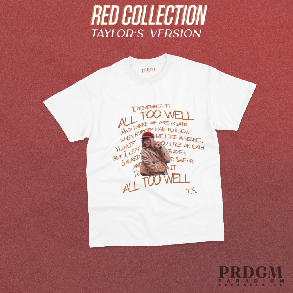 TAYLOR SWIFT TEES Collection |Red Taylors Version T-shirts|AESTHETIC TSHIRTS