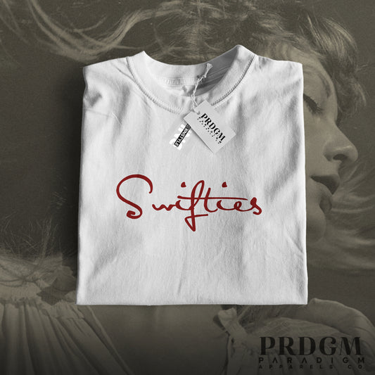 TAYLOR SWIFT SHIRTS | SWIFTIE COLLECTION CURSIVE TEXT  | Aesthetic minimal t-shirt designs