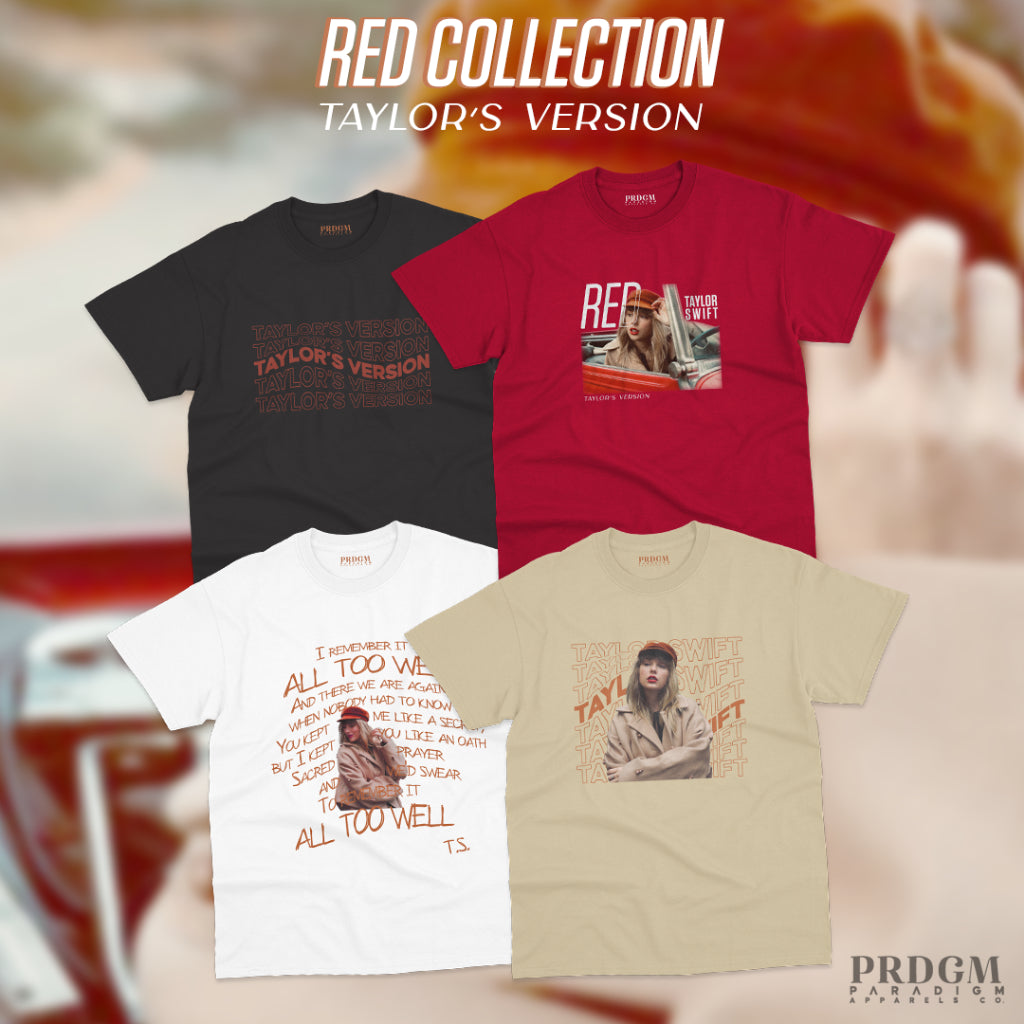 TAYLOR SWIFT TEES Collection |Red Taylors Version T-shirts|AESTHETIC TSHIRTS