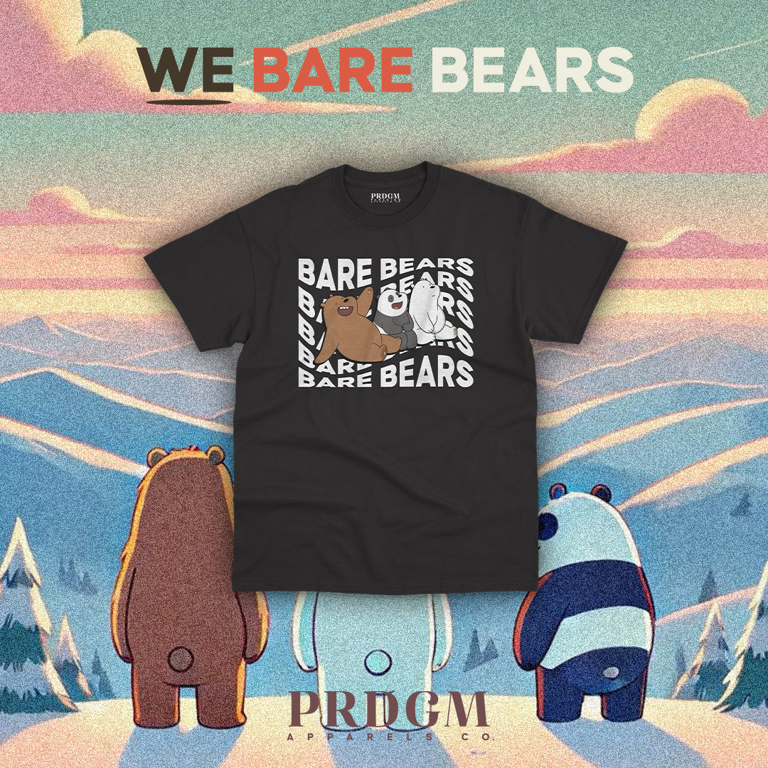 HAPPY 3 BEARS TEES | Aesthetic minimal t-shirt designs