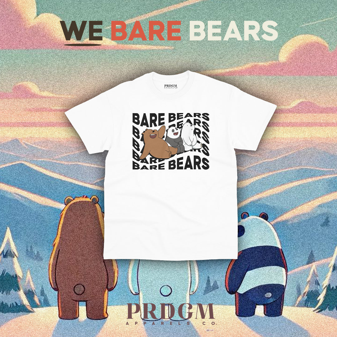 HAPPY 3 BEARS TEES | Aesthetic minimal t-shirt designs