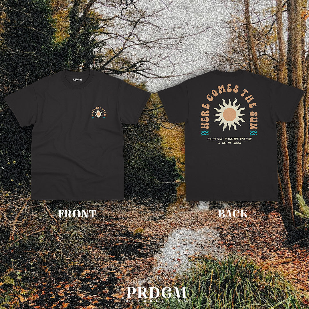 HERE COMES THE SUN TEES | Aesthetic minimal t-shirt designs