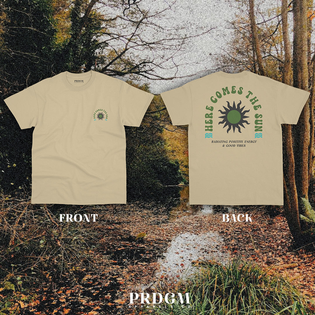 HERE COMES THE SUN TEES | Aesthetic minimal t-shirt designs