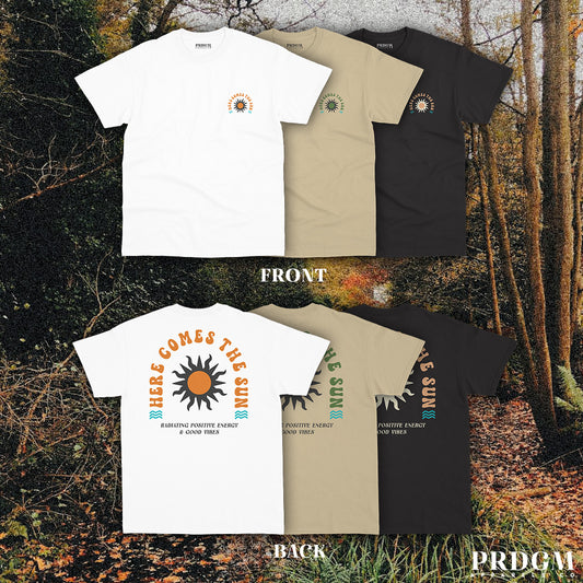 HERE COMES THE SUN TEES | Aesthetic minimal t-shirt designs