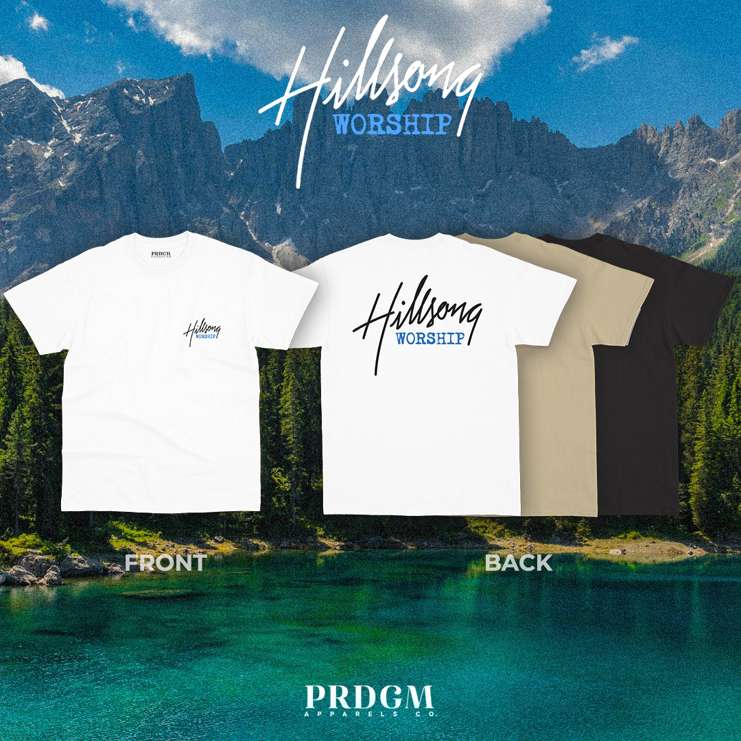 HILLSONG WORSHIP LOGO TEES | Aesthetic minimal t-shirt designs