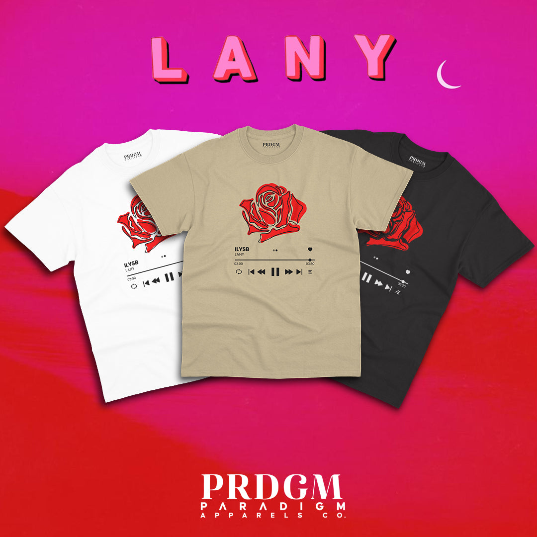 LANY MUSIC PLAYER TEES | Aesthetic minimal t-shirt designs