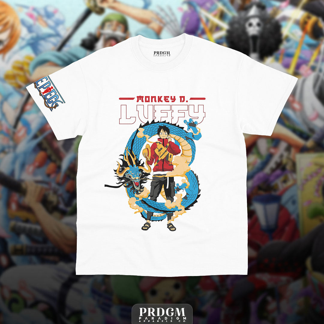 ONE PIECE LUFFY x DRAGON BALLS | Aesthetic minimal t-shirt designs