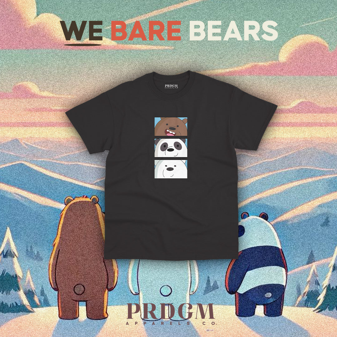 MINIMAL 3 BEARS TEES | Aesthetic minimal t-shirt designs