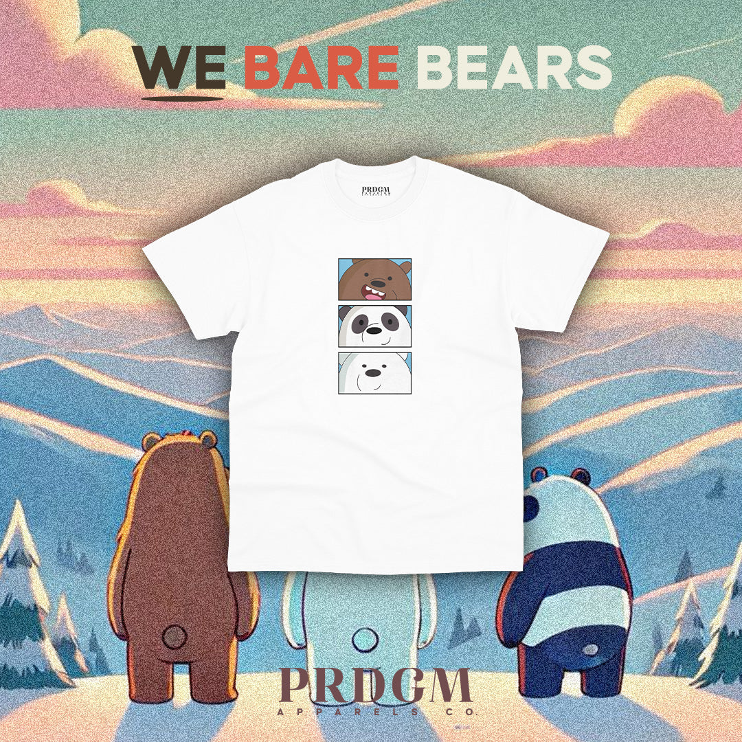 MINIMAL 3 BEARS TEES | Aesthetic minimal t-shirt designs