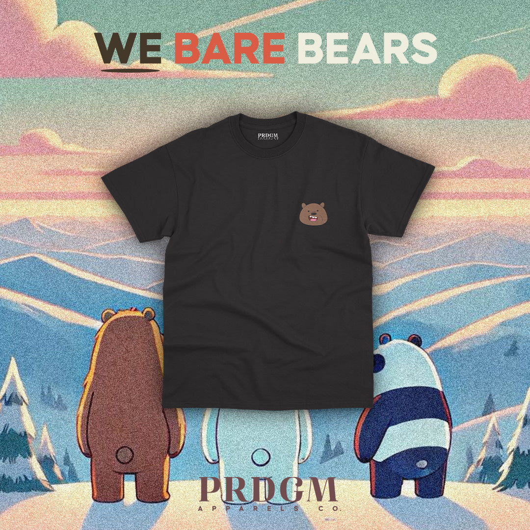 MINIMAL GRIZZLY BEAR TEES | Aesthetic minimal t-shirt designs