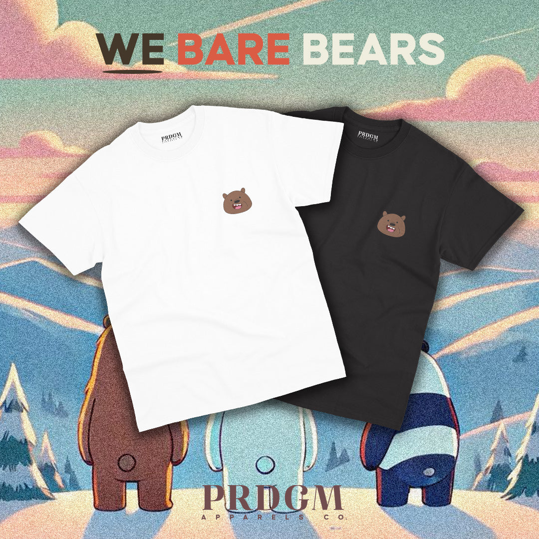 MINIMAL GRIZZLY BEAR TEES | Aesthetic minimal t-shirt designs