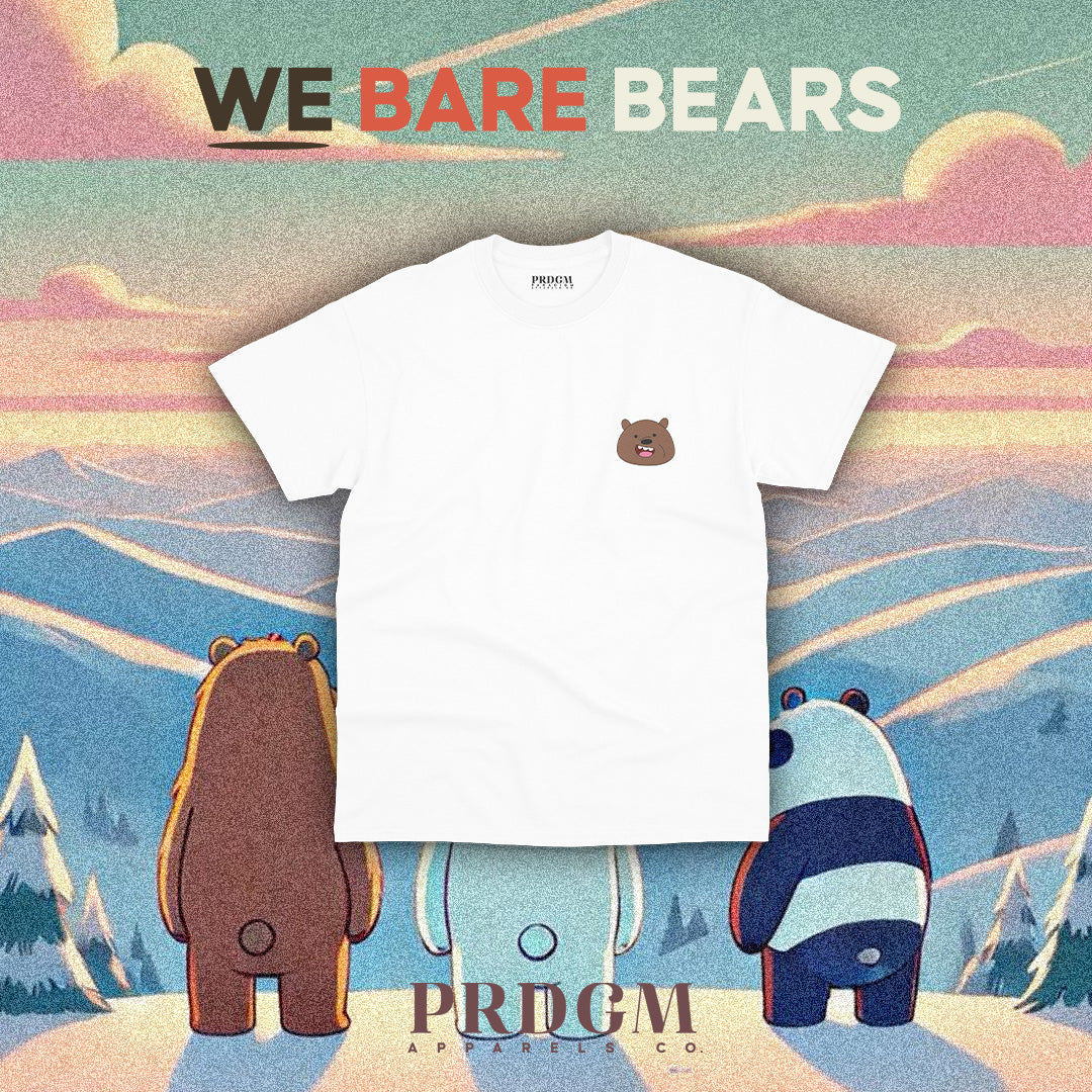 MINIMAL GRIZZLY BEAR TEES | Aesthetic minimal t-shirt designs