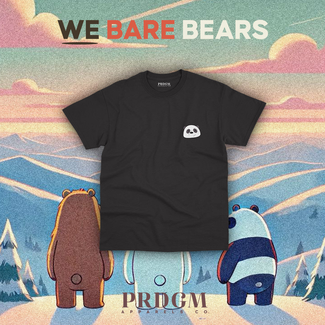 MINIMAL PANDA BEAR TEES | Aesthetic minimal t-shirt designs