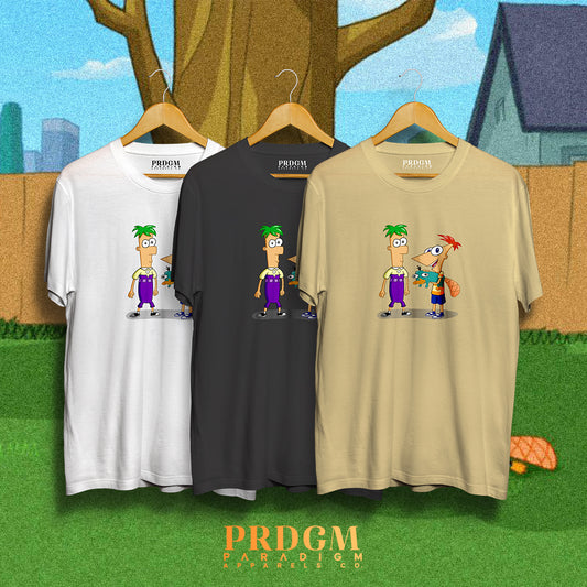 PHINEAS AND FERB TEES | Aesthetic minimal t-shirt designs