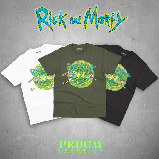 RICK & MORTY PORTAL OUT TEES | Aesthetic minimal t-shirt designs