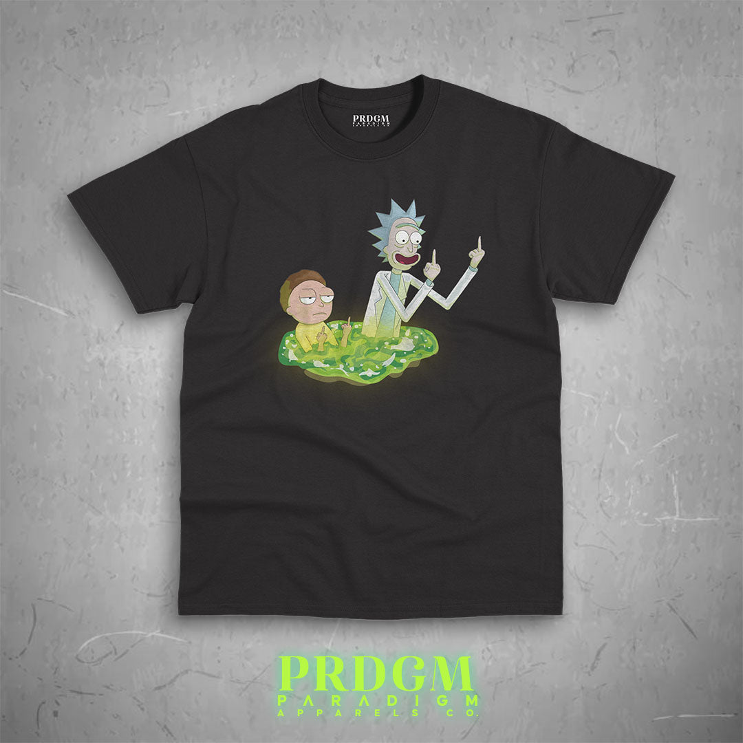 RICK & MORTY DGAF TEES | Aesthetic minimal t-shirt designs