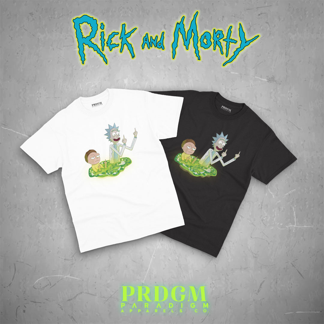 RICK & MORTY DGAF TEES | Aesthetic minimal t-shirt designs