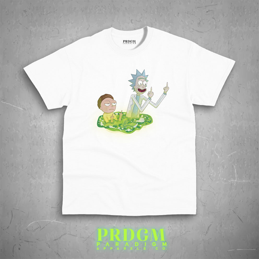 RICK & MORTY DGAF TEES | Aesthetic minimal t-shirt designs