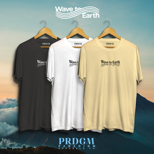 UPSIDE DOWN WAVE TO EARTH TEES | Aesthetic minimal t-shirt designs