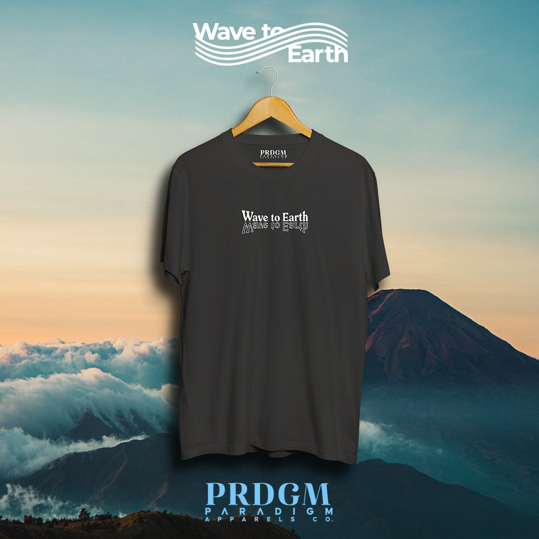 UPSIDE DOWN WAVE TO EARTH TEES | Aesthetic minimal t-shirt designs