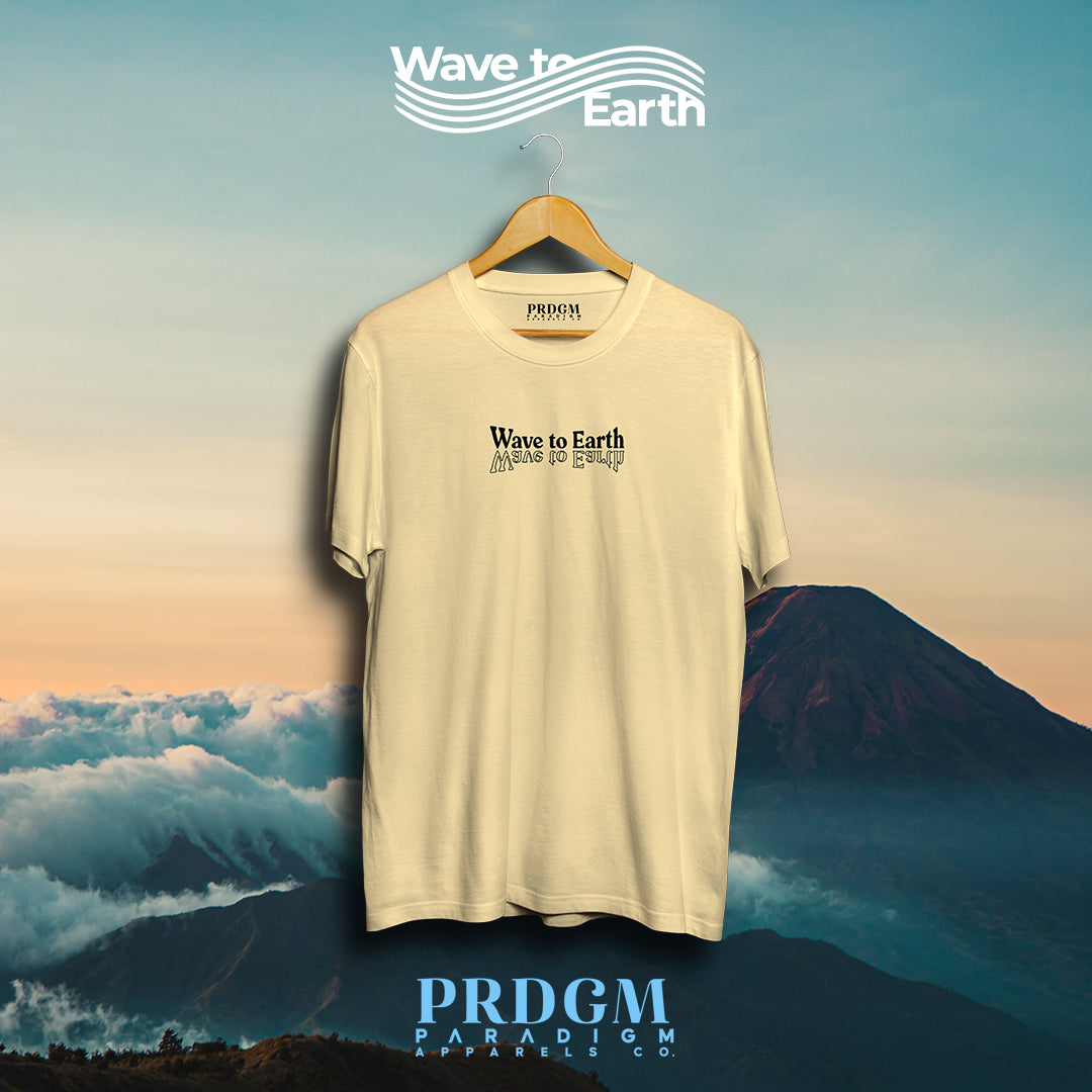 UPSIDE DOWN WAVE TO EARTH TEES | Aesthetic minimal t-shirt designs