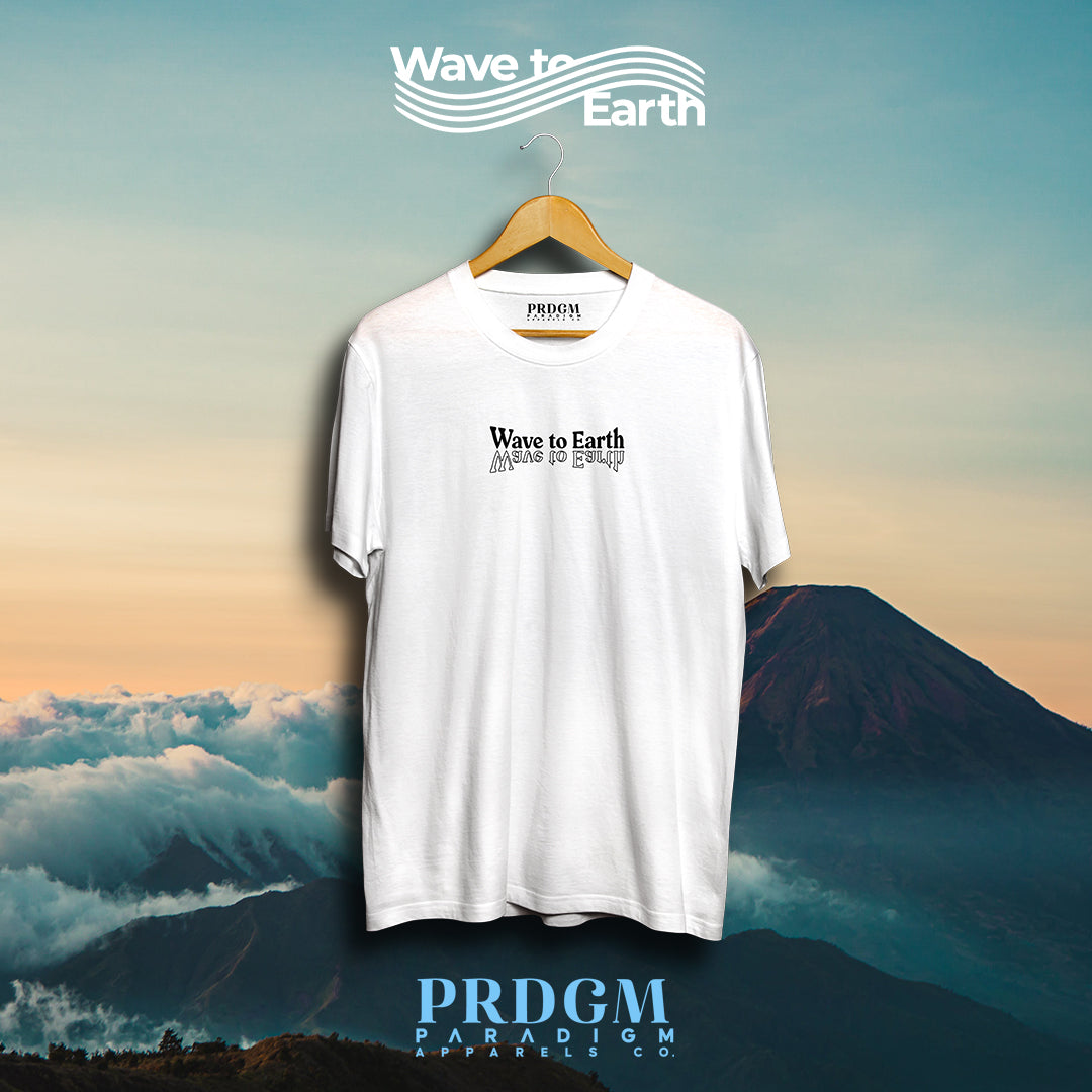 UPSIDE DOWN WAVE TO EARTH TEES | Aesthetic minimal t-shirt designs